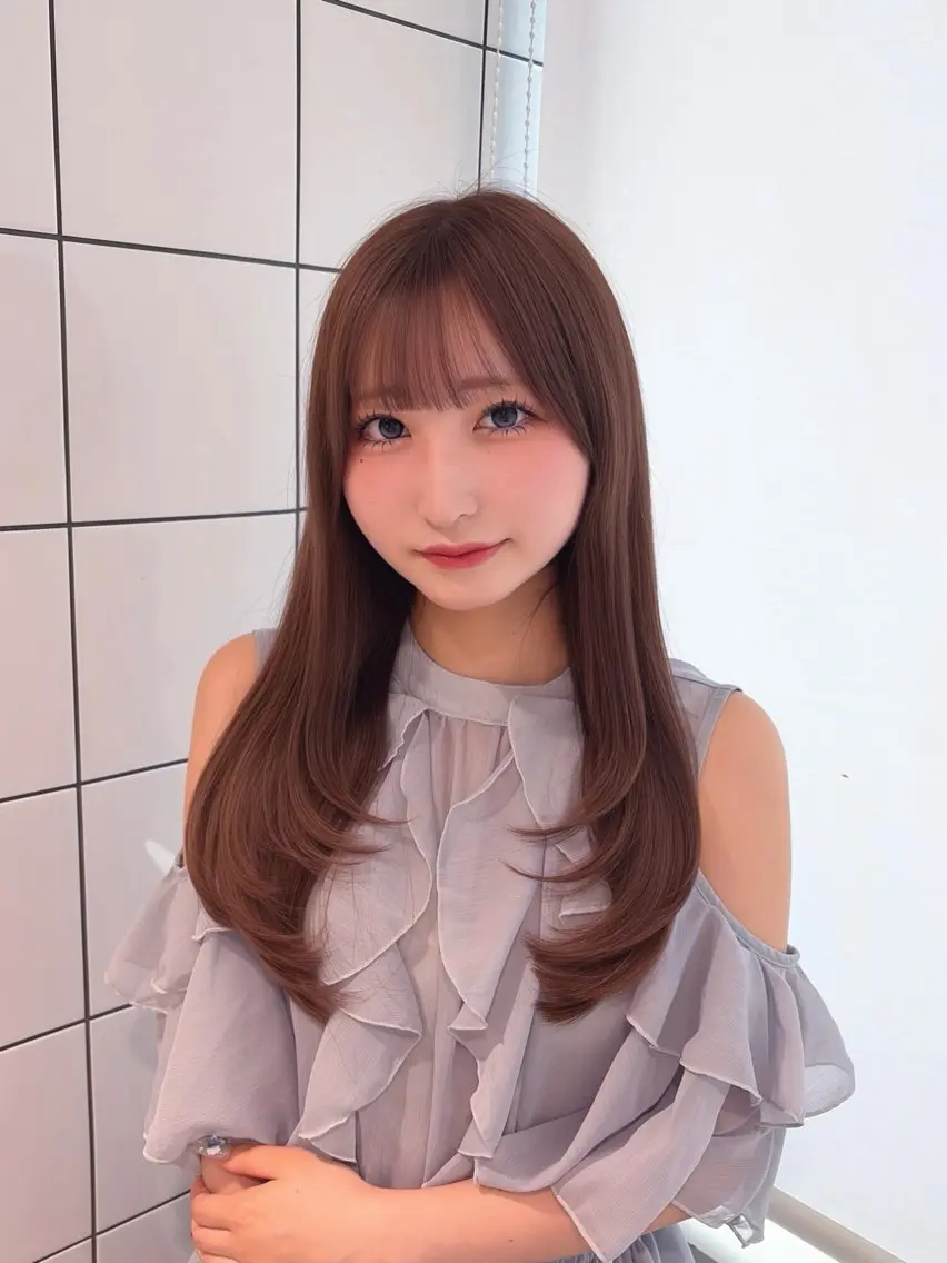 ロング カラー ヘアカラー トリートメント 表参道指名1位💖 艶カラーの達人💗のヘアスタイル