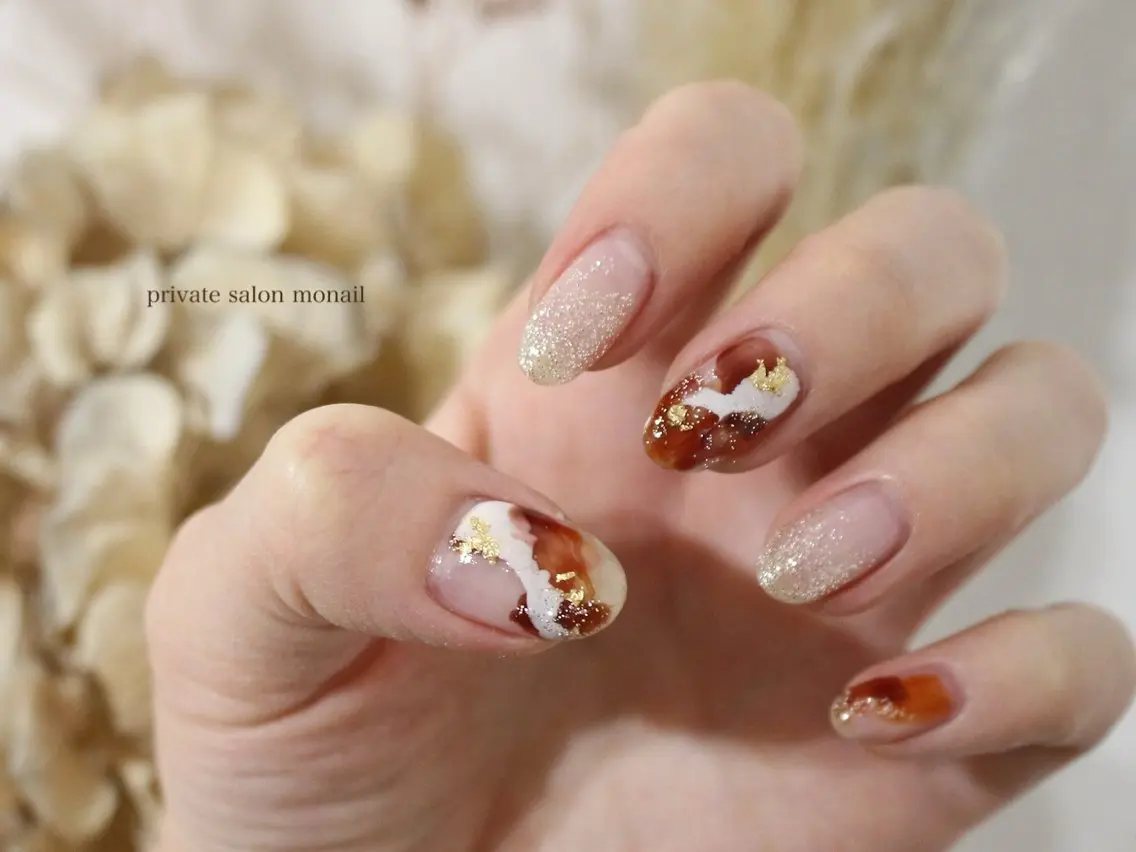 ネイル ニュアンスネイル ハンドネイル nail salon monailのネイルデザイン