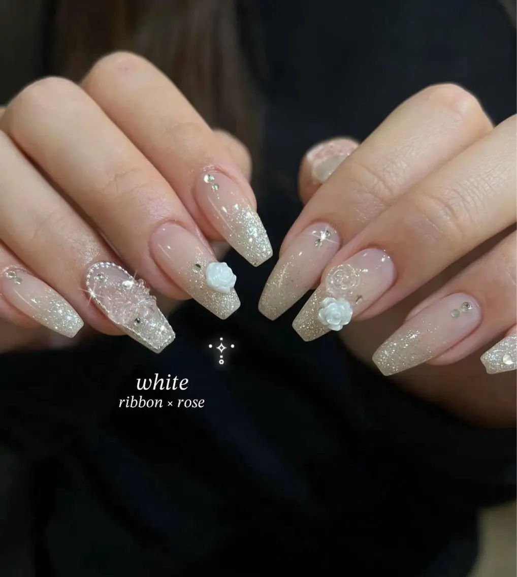 ネイル アートネイル 長さ出し フラッシュネイル ジェルネイル 韓国ネイル ハンドネイル Yuri.nail studioのネイルデザイン