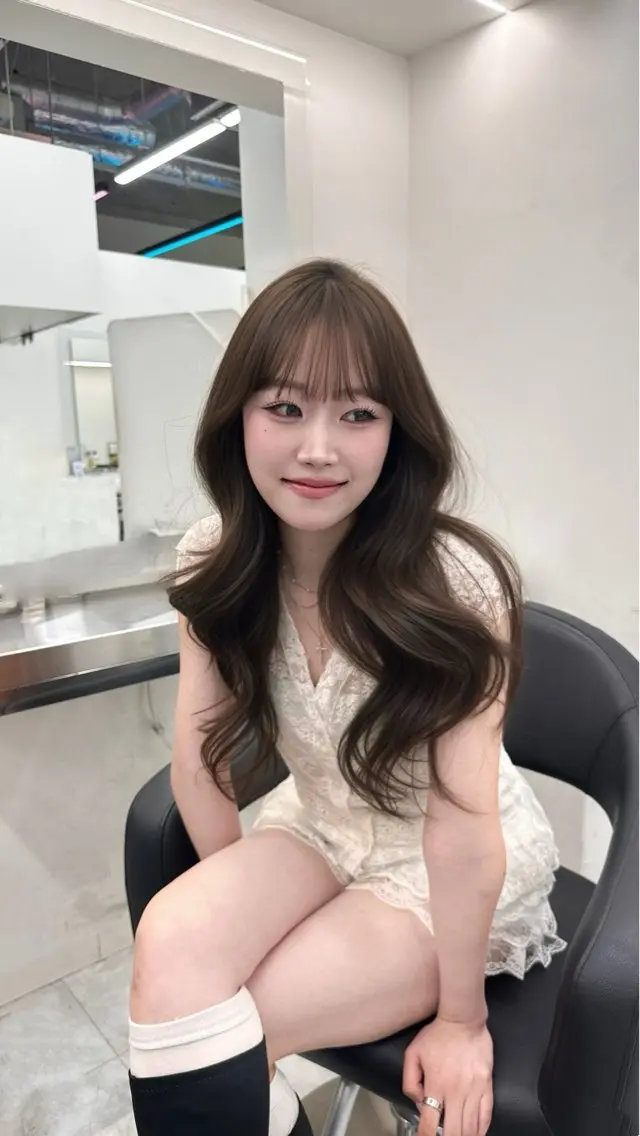 ロング カラー カット ヘアカラー ヘアセット 上品モテヘア🩶 karen🩶のヘアスタイル