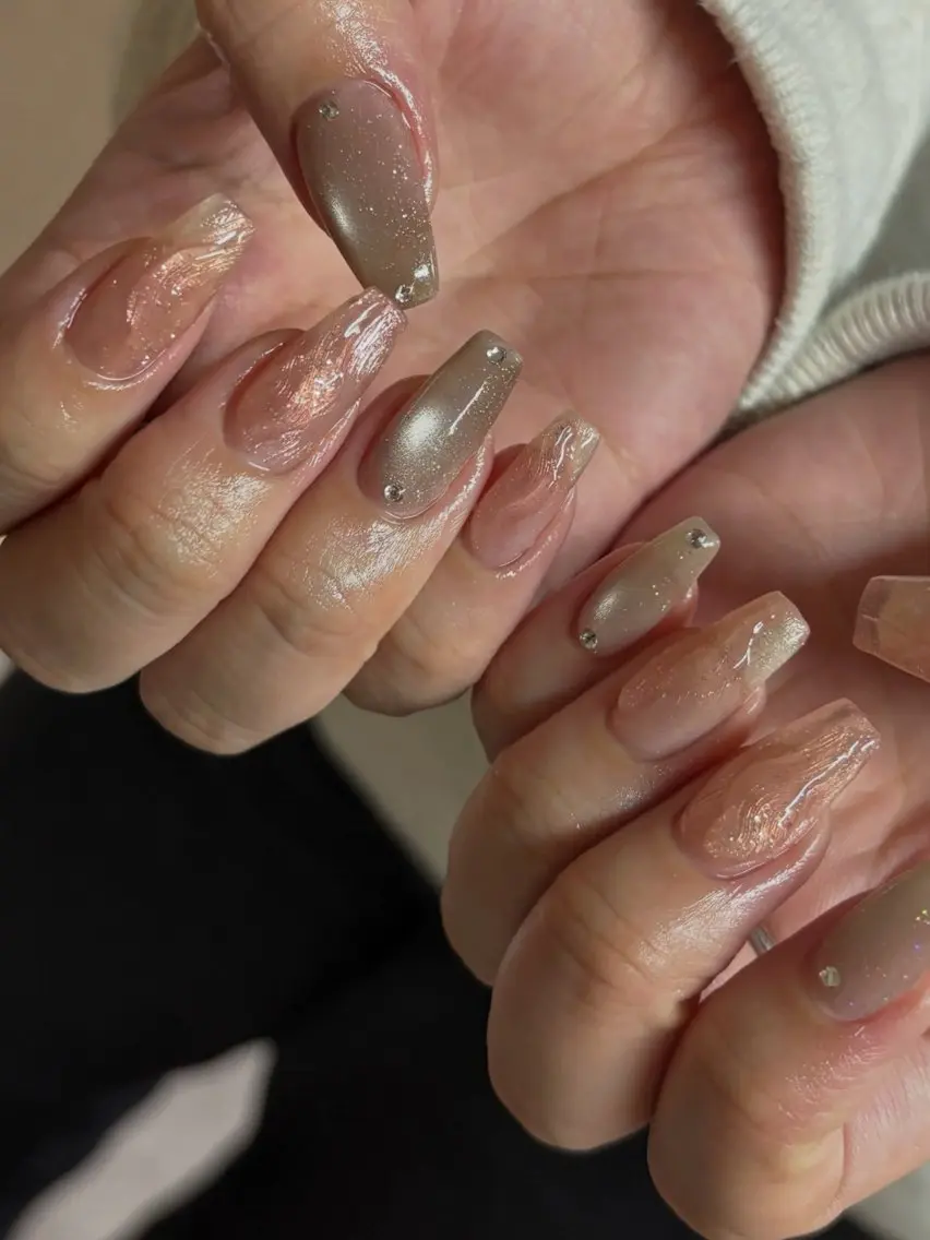 ネイル ハンドネイル 𝑡𝑖𝑎𝑚𓂃 きむらゆきののネイルデザイン