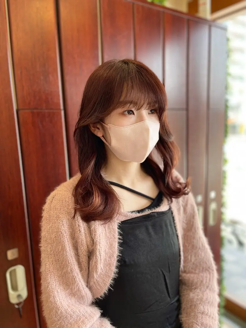 セミロング 🇰🇷韓国ヘア 🇰🇷ナミユウのヘアスタイル