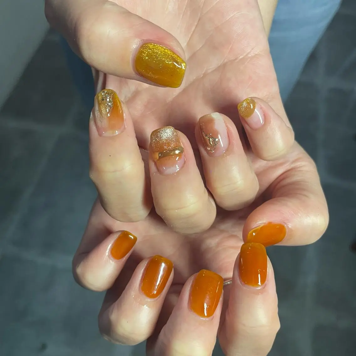 ネイル シンプルネイル SOL　nail イマナカのネイルデザイン
