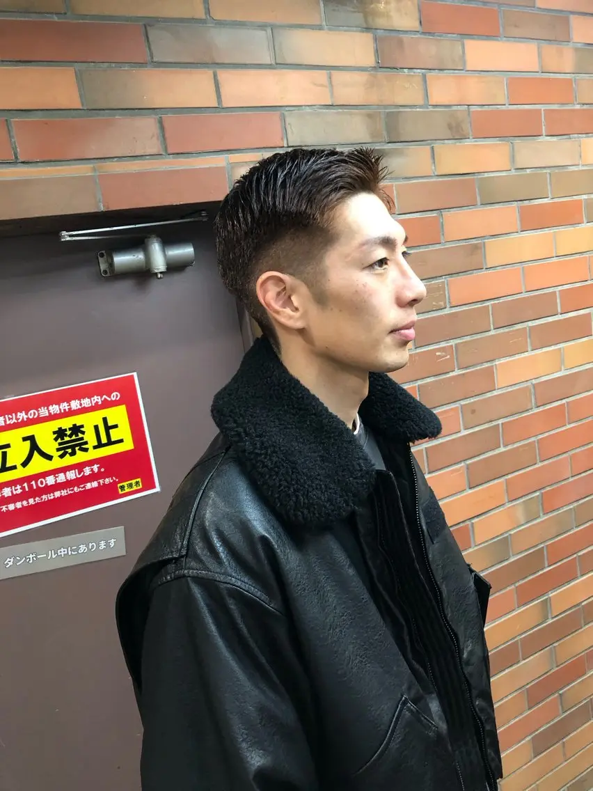ショート メンズ 七三 ショートヘア カット TOSHIKI| 上福岡メンズ|副店長のヘアスタイル