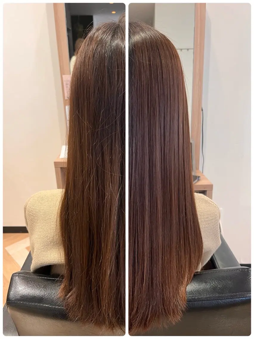 【新メニュー‼️】ブリーチ毛🉑トステア配合✨髪質改善ストレート「ヒートケアポテンツァ」　¥11000→¥7150の写真