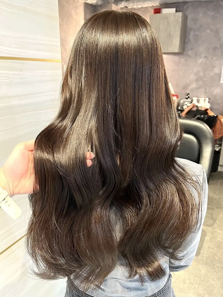 ロング カラー 透明感カラー 似合わせカット ヘアカラー トリートメント 🎀りな🎀透明感 カラー特化大宮のヘアスタイル