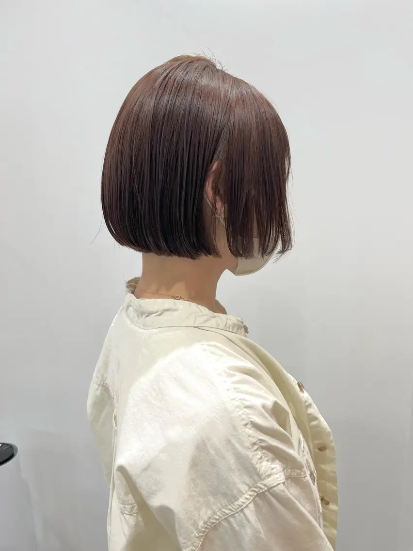ショート ボブ カット ヘアカラー トリートメント 透明感カラー✴︎ SAYAKAのヘアスタイル