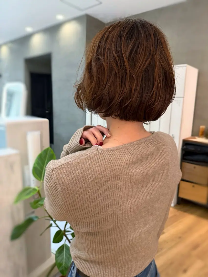 ミニモ限定価格🌼ボブカット、ホットパーマの写真