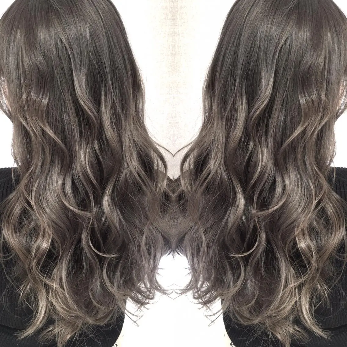 ロング カラー ハイライトカラー 3Dハイライト ハイライト ヘアカラー トリートメント 井上 一平のヘアスタイル