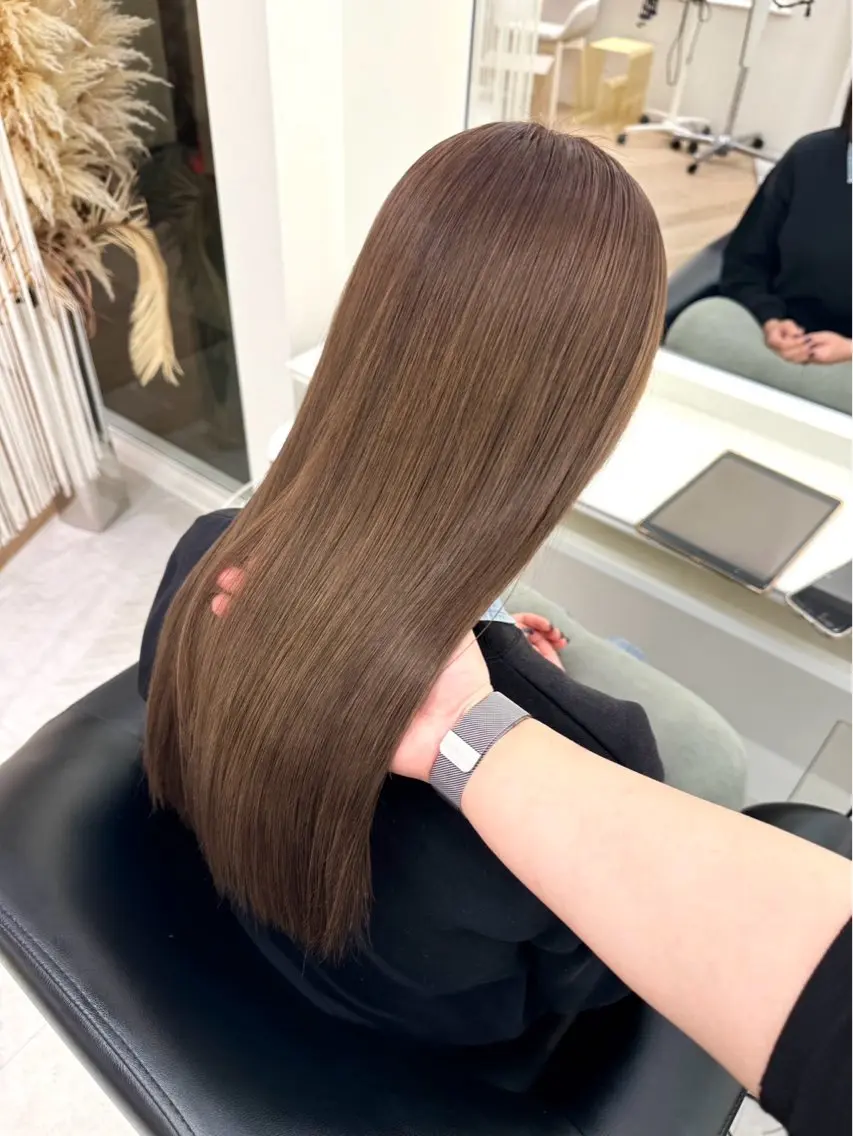セミロング カラー ヘアカラー Parve Mix/ 平 奈果🎀のヘアスタイル