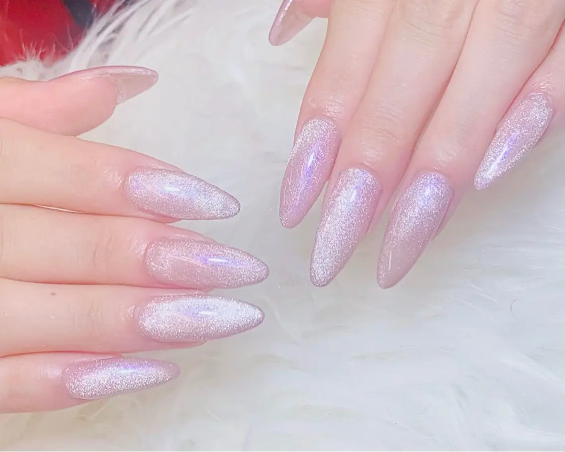 ネイル チークネイル 長さ出し フットネイル 韓国ネイル マグネットネイル ハンドネイル ハンドケア AN NAIL _HOAのネイルデザイン