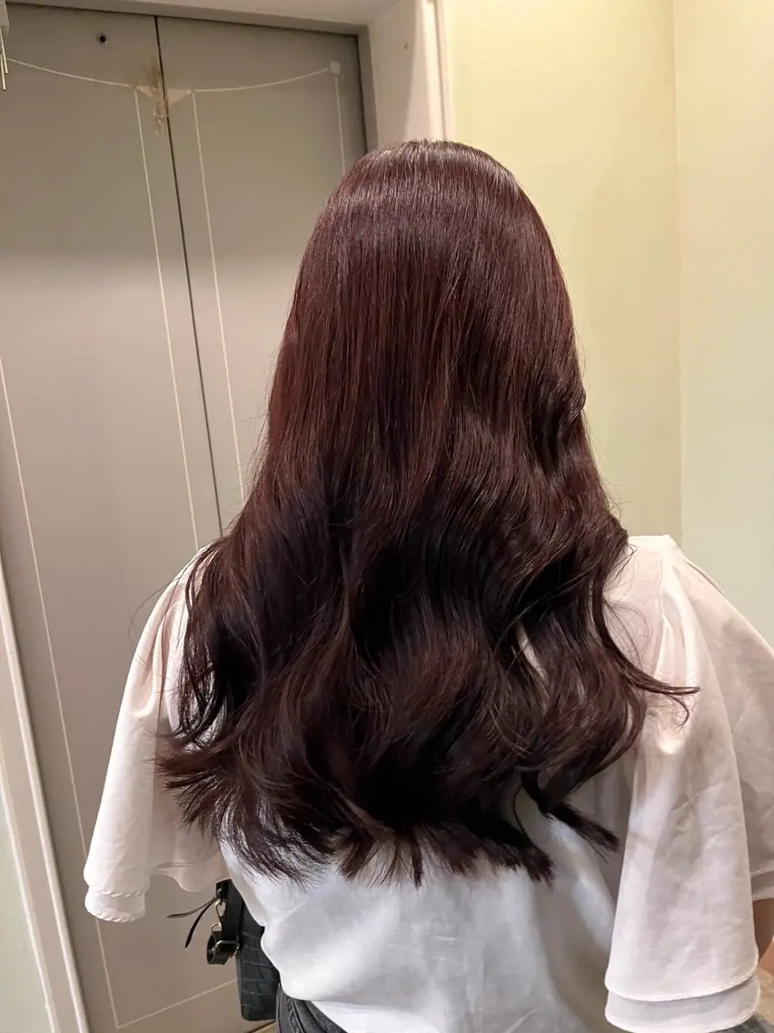 ロング カラー ラベンダーカラー ピンクカラー ピンクラベンダー カット ヘアカラー トリートメント NUMBER 天王寺 🌼yuriのヘアスタイル