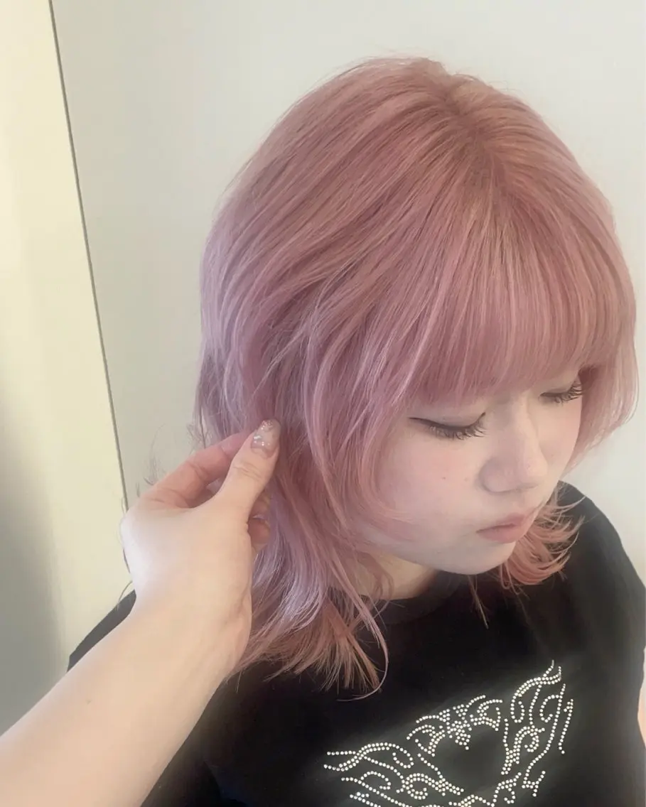 カラー ヘアカラー nagisa 🎀 ハイトーン 髪質改善のヘアスタイル