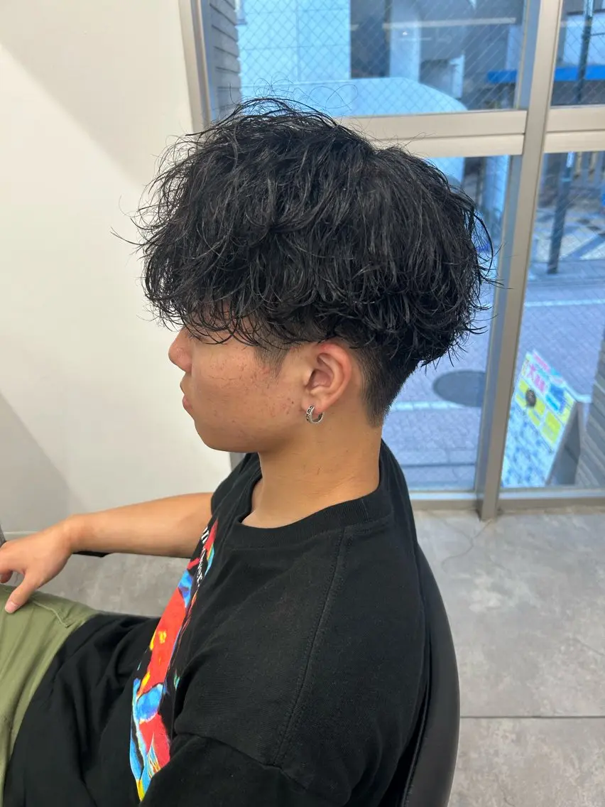 ショート カラー パーマ メンズ キッズ カット パーマ パーマ支持率No.1 ❤️🔥安成弾のヘアスタイル