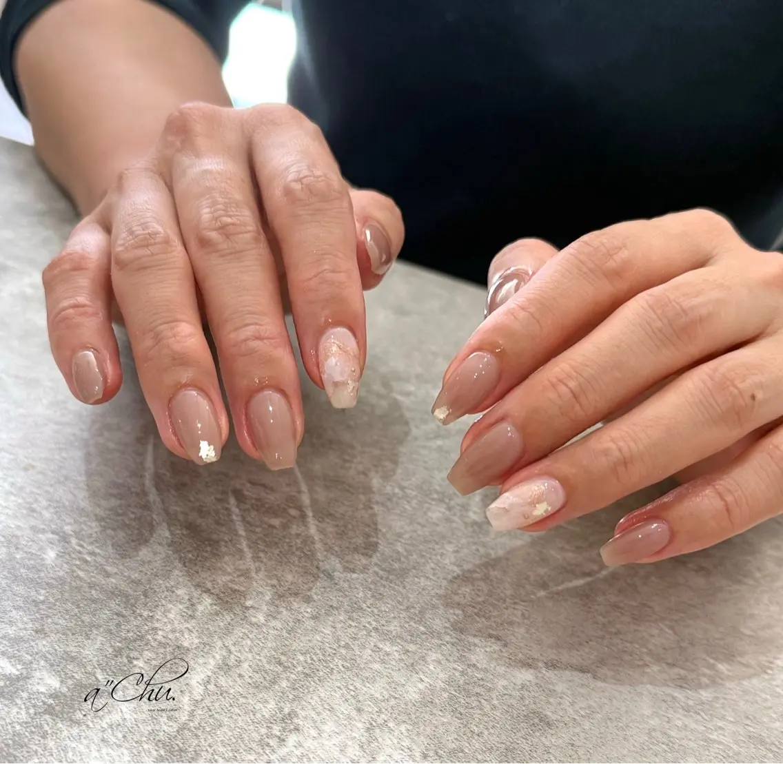 ネイル アートネイル ジェルネイル ニュアンスネイル eye&nail🪞 marina🫧のネイルデザイン