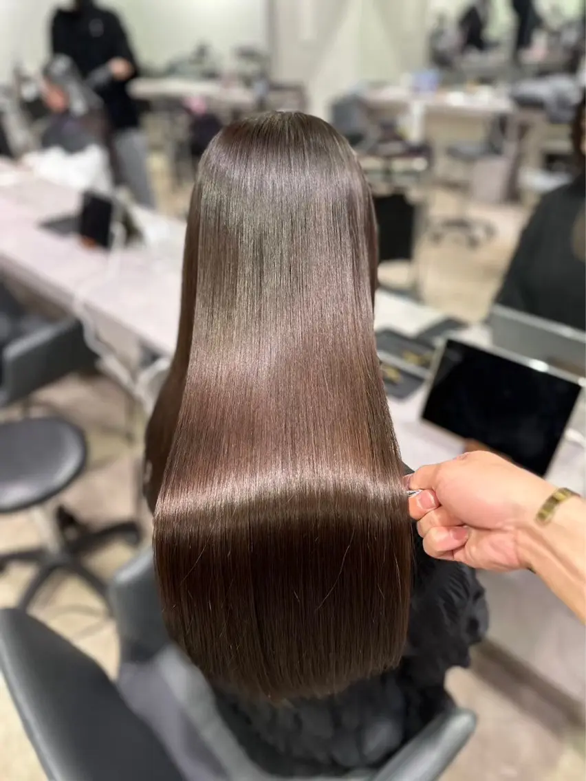 ロング 【ヤバ髪から美髪へ】 縮毛矯正特化アチワのヘアスタイル