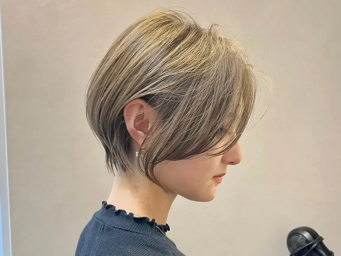 ショート ハンサムショート ショートヘア 宮里 蓮生のヘアスタイル