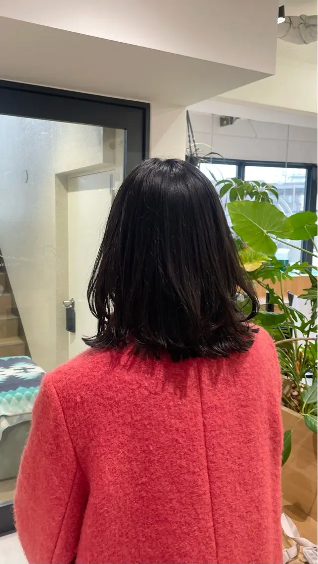 ミディアム カット トリートメント 暖色カラー/レイヤー スタイル みはる🌙のヘアスタイル