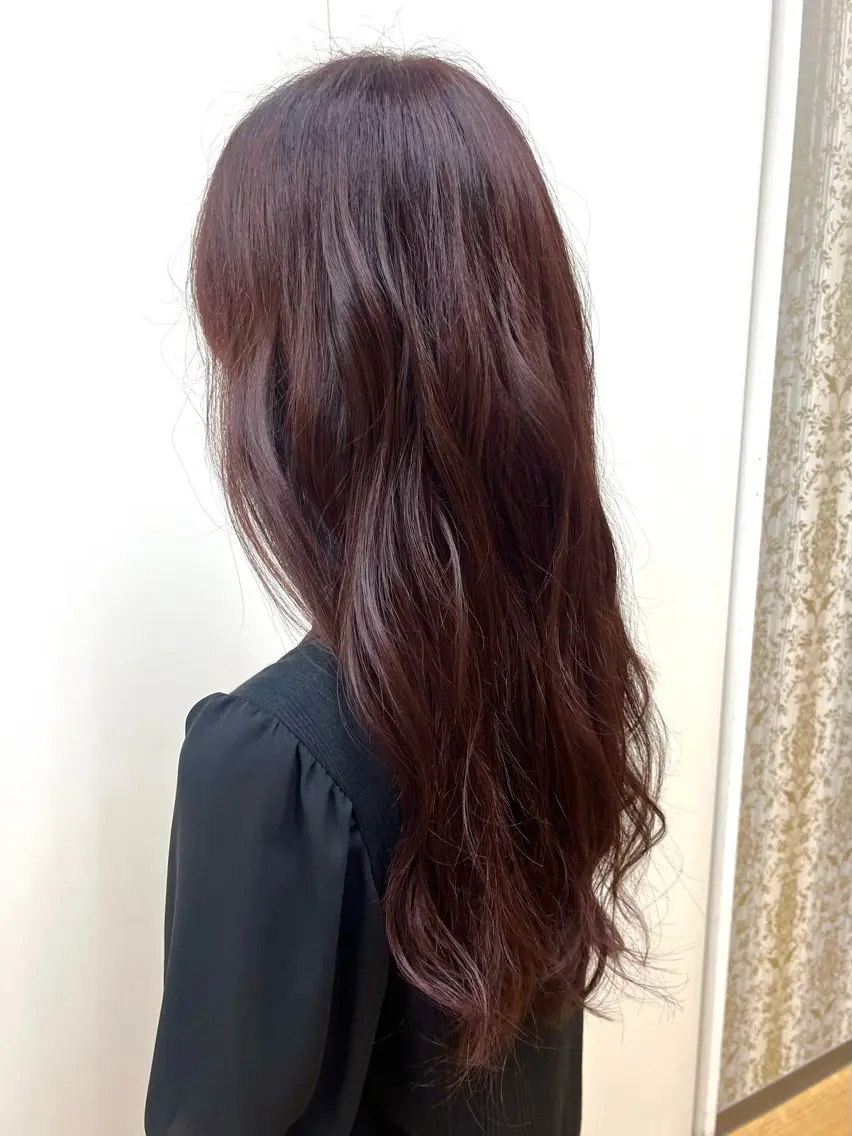 ロング カラー ピンクカラー 【グラッセ】本間 さくらのヘアスタイル