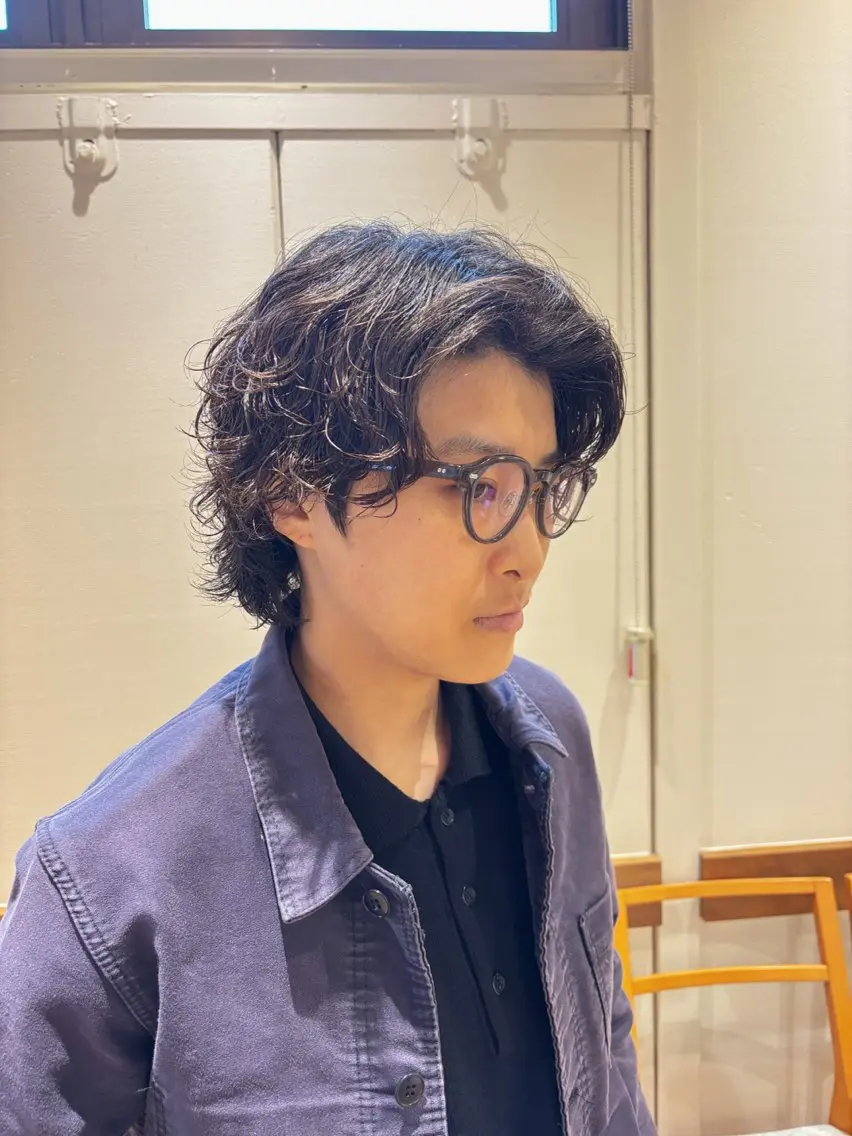 パーマ メンズ 水谷 俊一のヘアスタイル