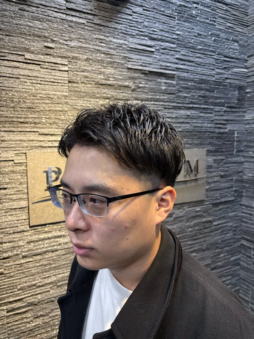 ショート メンズ カット ほり たつみのヘアスタイル