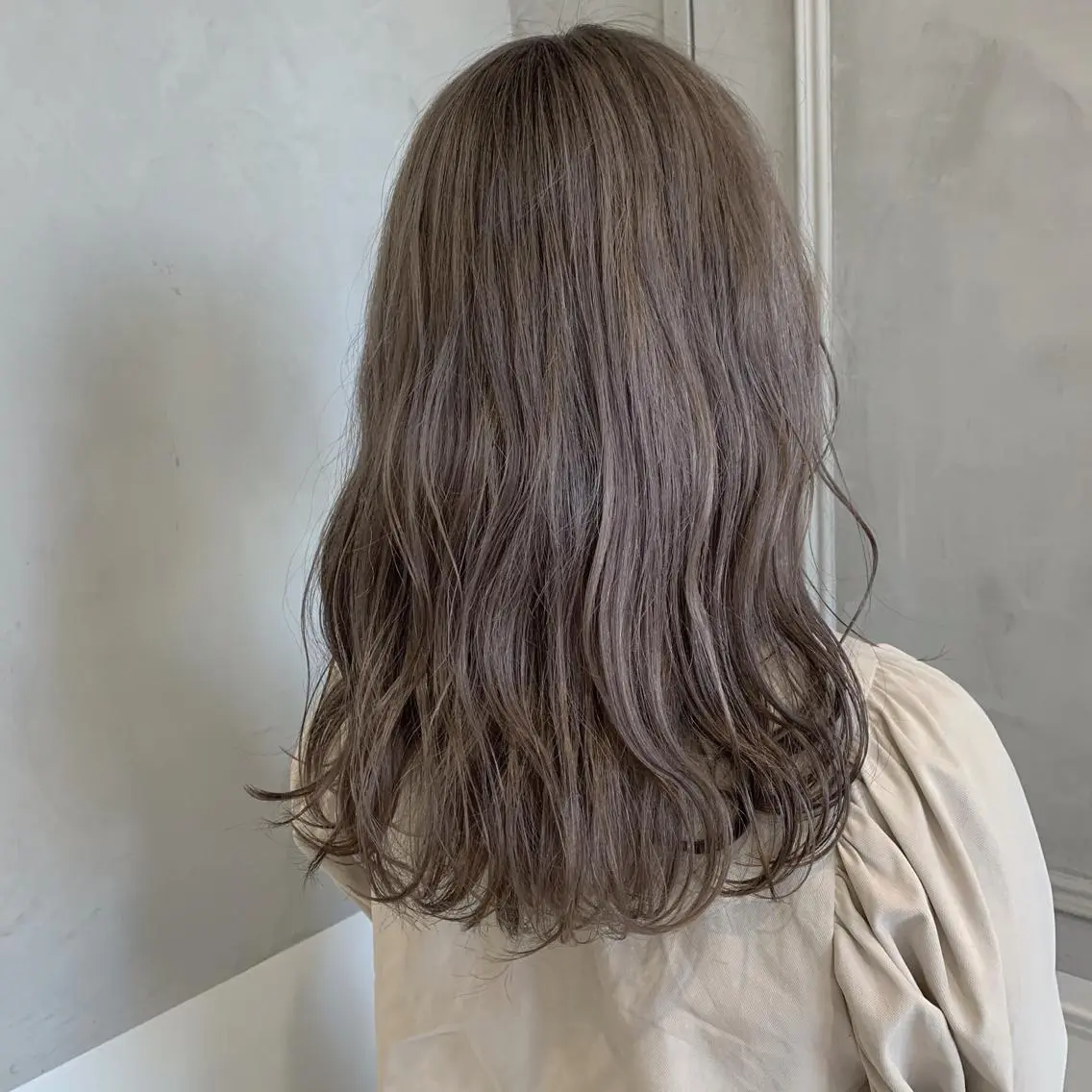 ロング カット トリートメント ヘッドスパ ヘアセット オリーブ カラー✨有坂映哉のヘアスタイル