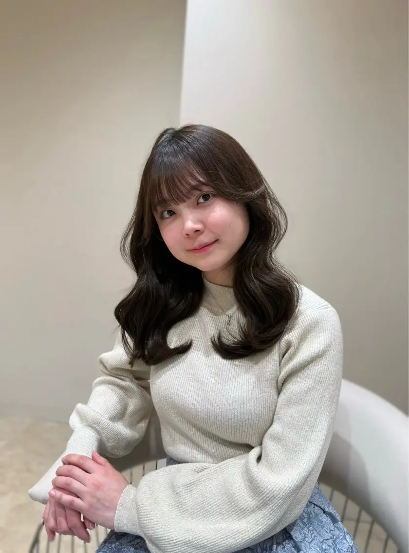 ヘアアレンジ ヘアカラー 田中 夏妃のヘアスタイル