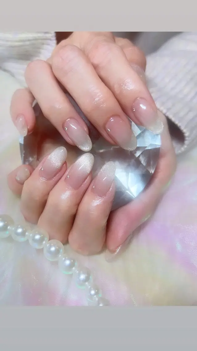 ネイル フレンチネイル マグネットネイル マグネットフレンチ 88-nail. MAKIのネイルデザイン