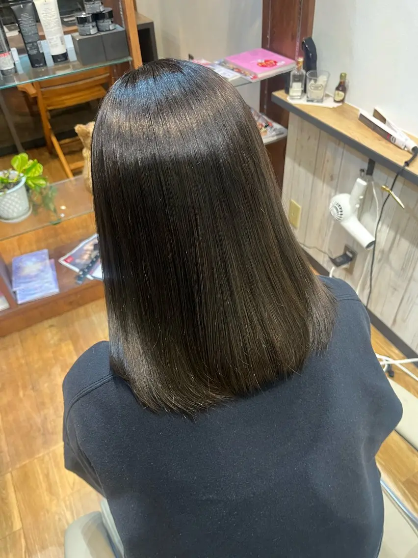 セミロング 縮毛矯正 トリートメント モデル募集🙌🏻 harutoのヘアスタイル