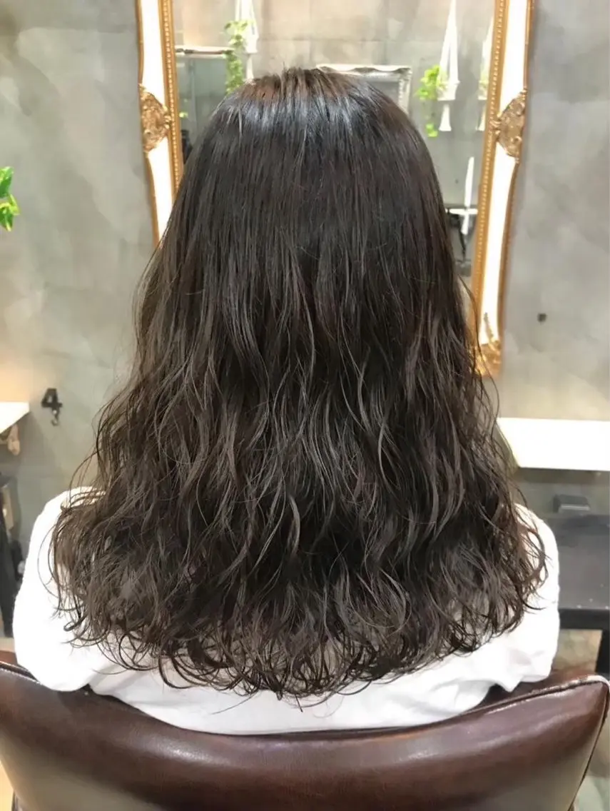 セミロング パーマ セミロングパーマ カット パーマ トリートメント 髪質改善 曳舟FUKUDAのヘアスタイル