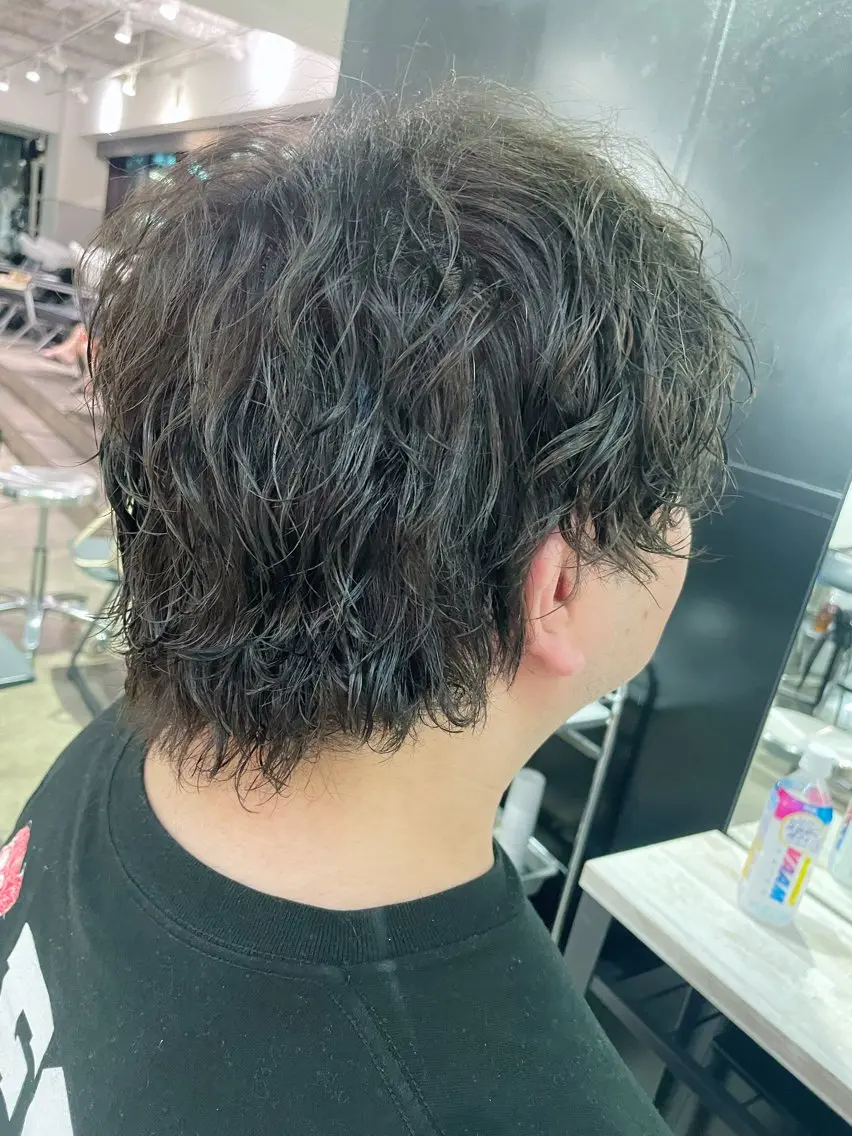 カラー メンズ ブルーカラー ブルージュ カット ヘアカラー mitchy モデル様募集中♪のヘアスタイル