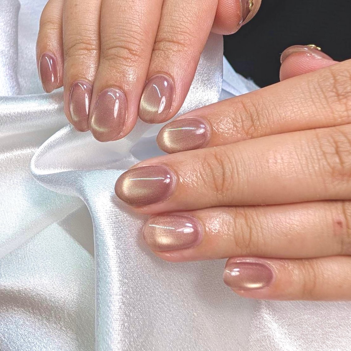 ネイル マグネットネイル ビー玉ネイル ハンドネイル nailslon A-Fleurのネイルデザイン