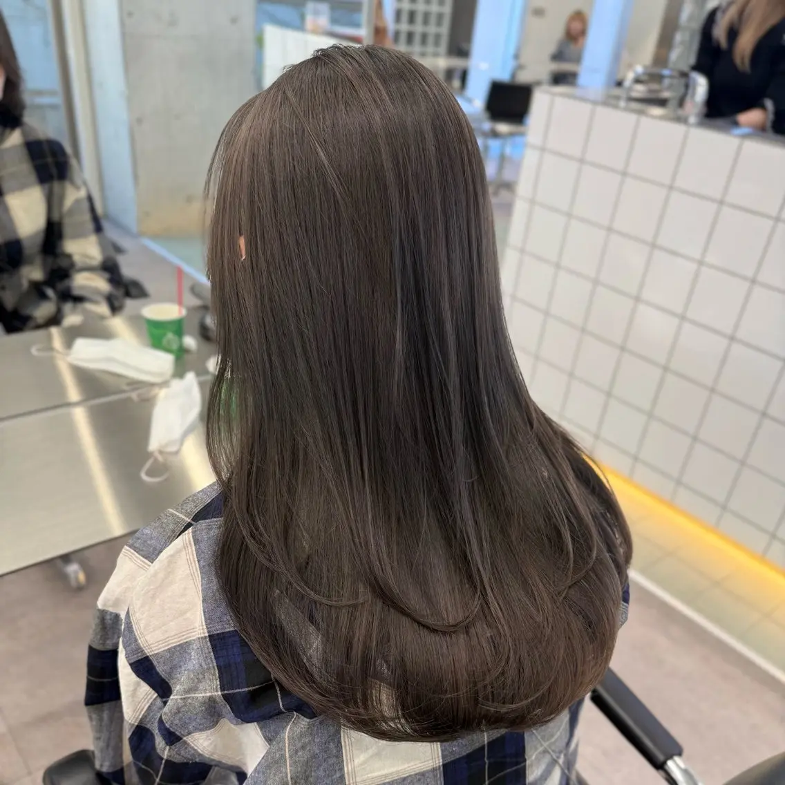 ロング カラー 似合わせピンクカラー 🎀/朋美のヘアスタイル