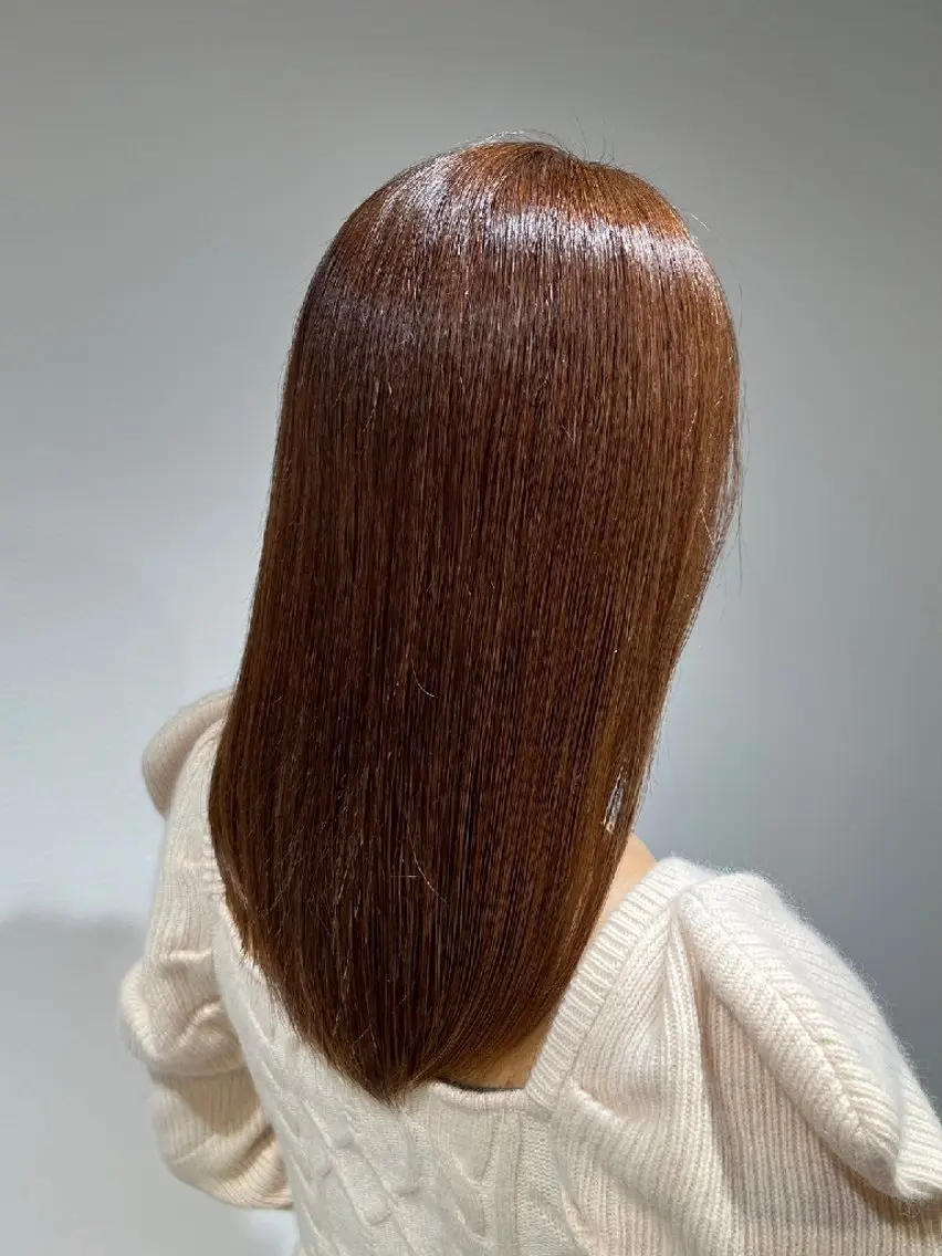 ミディアム カラー ベージュカラー 店長⭐️松田 繁樹のヘアスタイル