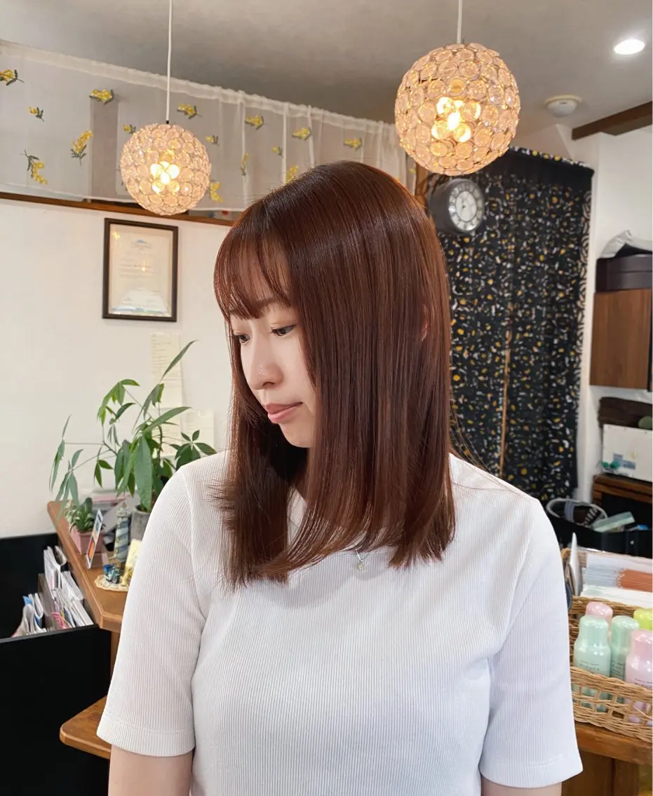 カラー ブラウンカラー ピンクカラー ヘアカラー ヘッドスパ カラーモデル募集🩰 Amiのヘアスタイル