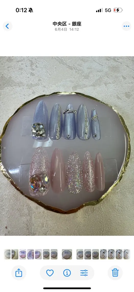 ネイル アートネイル フットネイル フレンチネイル ジェルネイル ガラスフレンチ Queeens nailのネイルデザイン