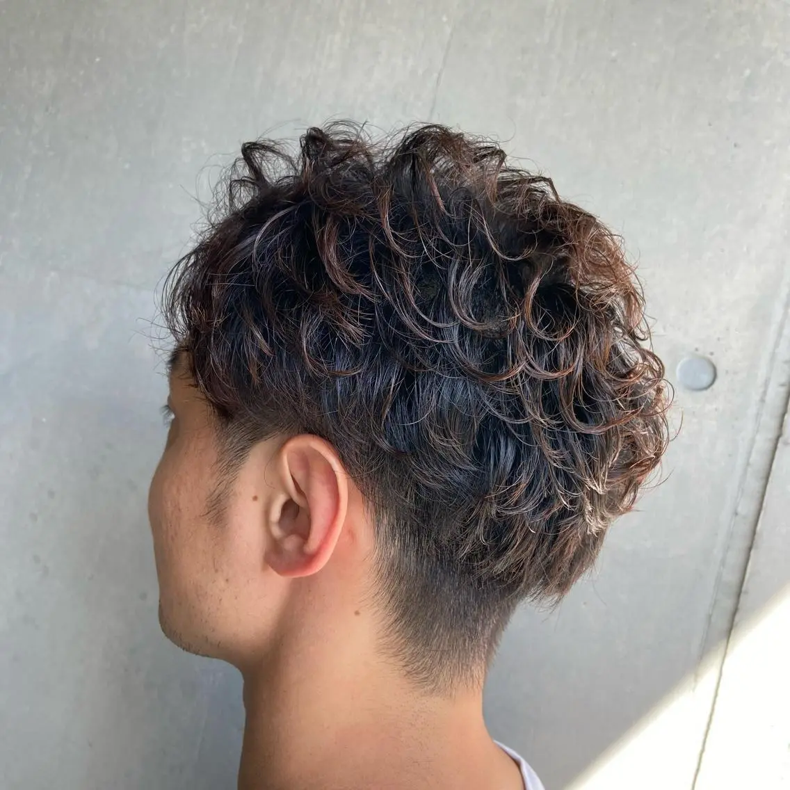 ショート パーマ 💜推しインナー カラー/菊池柊真💜のヘアスタイル