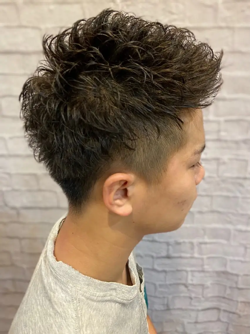 ショート パーマ カット パーマ 💈メンズカット 💈鈴木将希のヘアスタイル