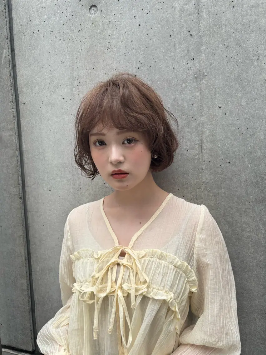 ショート ボブ レイヤーカット マレットヘア パーマ ショート･ボブ SHOTAのヘアスタイル