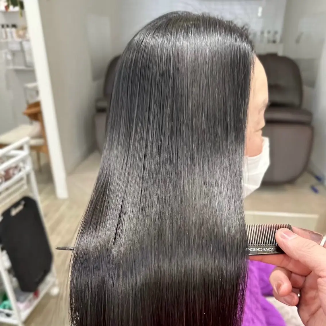 ロング 縮毛矯正 透明感カラー💫 Katsukiのヘアスタイル