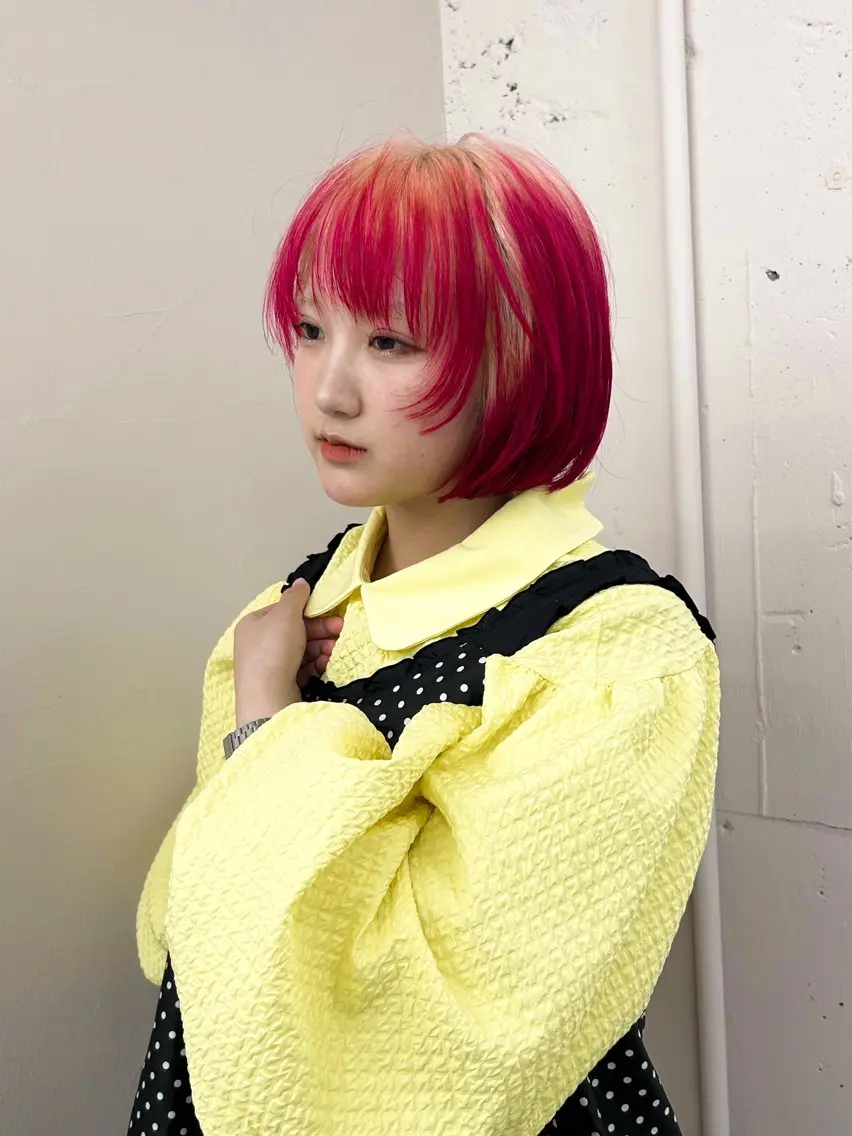 カラー デザインカラー arte pelo 山本　琉風のヘアスタイル