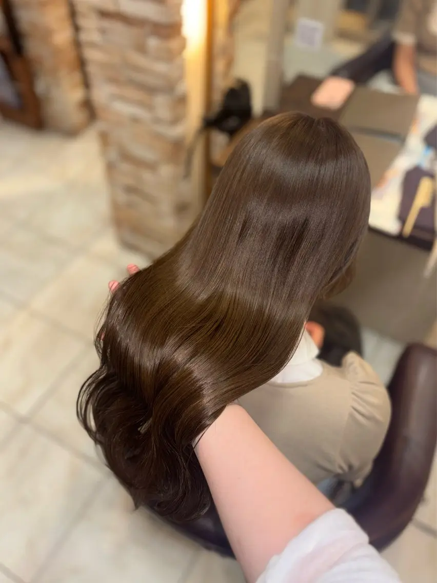 ロング カラー カット ヘアカラー トリートメント 🎀透明感カラー 🎀ナズナのヘアスタイル