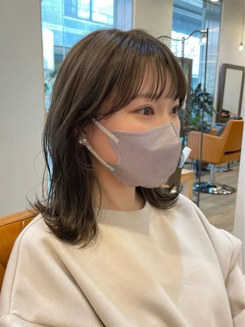 ミディアム 似合わせカット ミディアムヘア🌼 さきのヘアスタイル