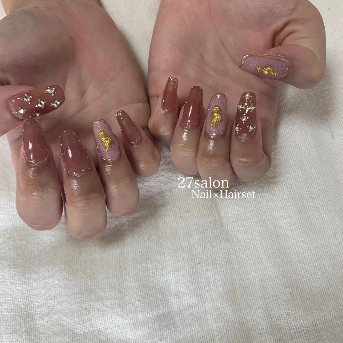ネイル ミラーネイル 27salon yuinaのネイルデザイン