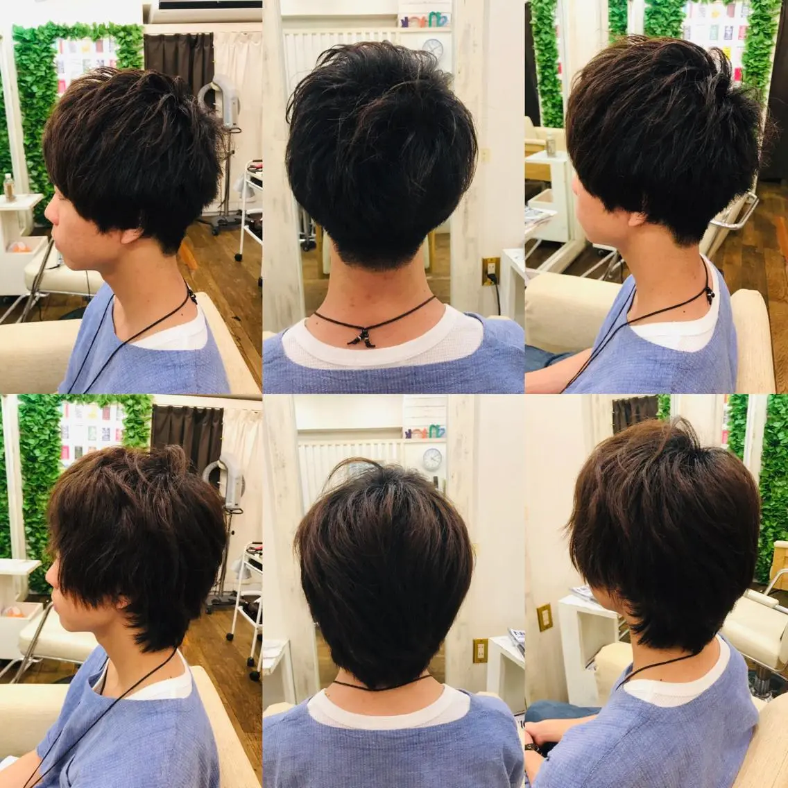ショート メンズ マッシュ 刈り上げ カット 縮毛矯正 トリートメント 吉原 頌平のヘアスタイル