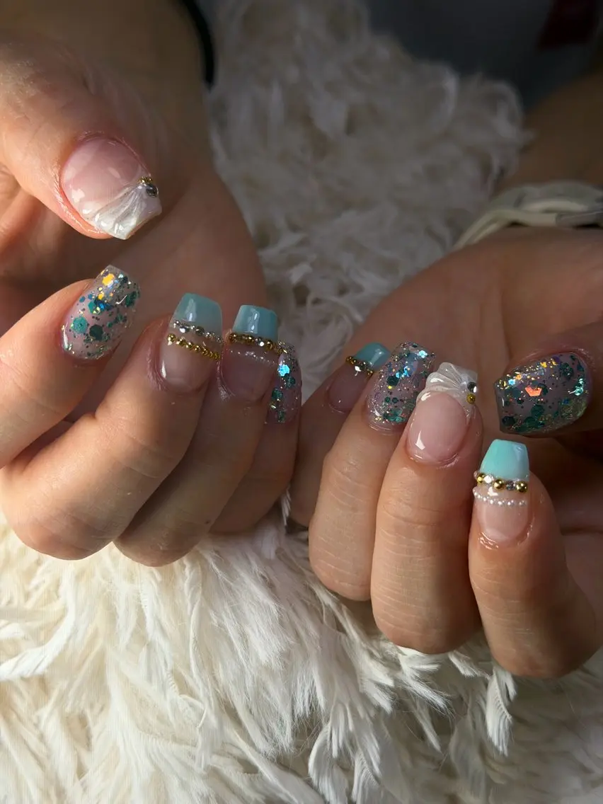 セミロング Latte Nail 十三のネイルデザイン