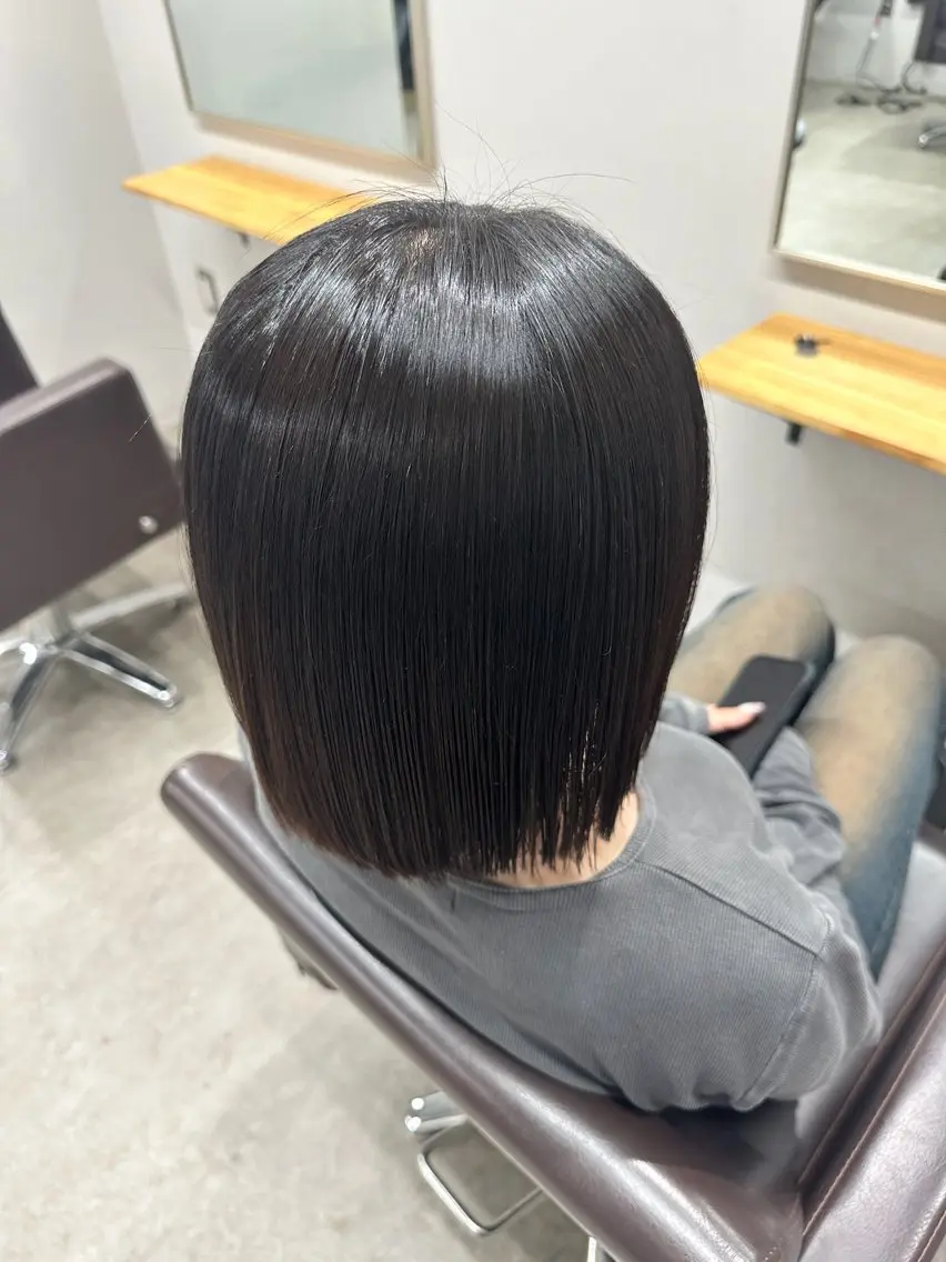 縮毛矯正の写真