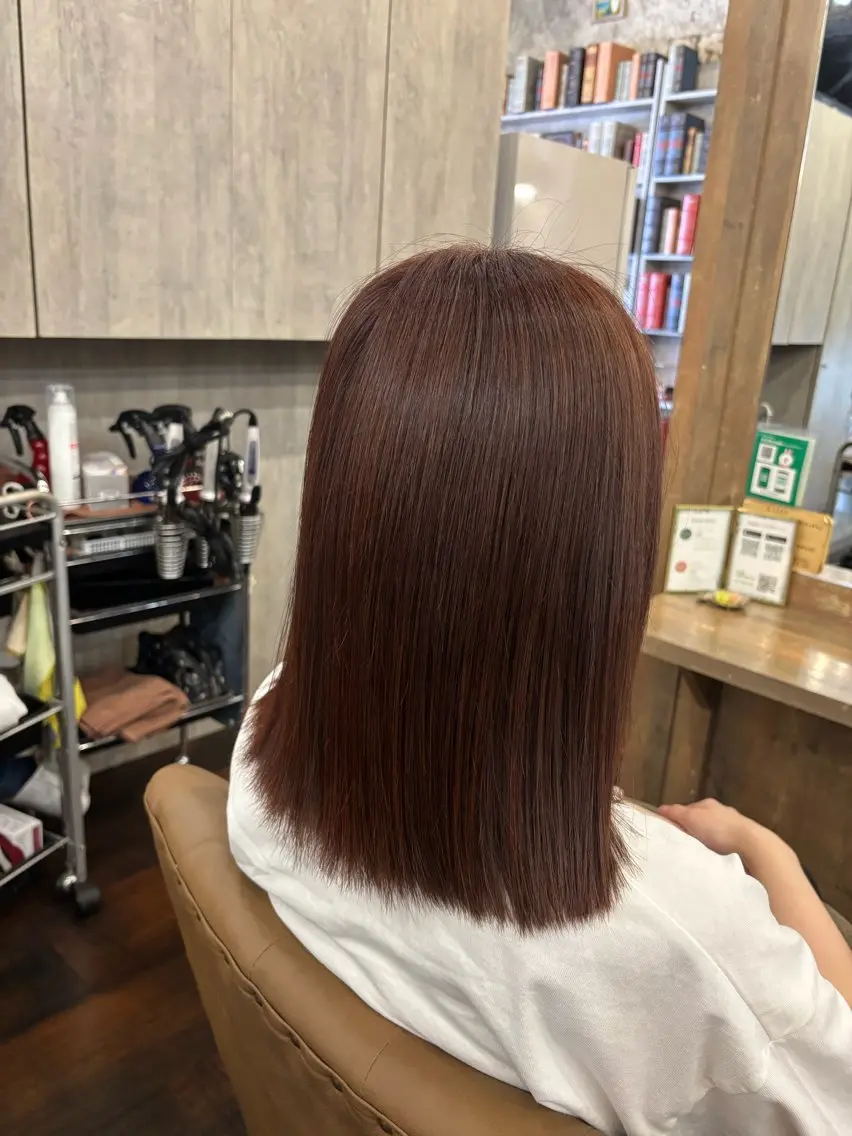 ミディアム カラー ブラウンカラー 透明感カラー ヘアカラー トリートメント 透明感カラー / tsukasa𖥧のヘアスタイル