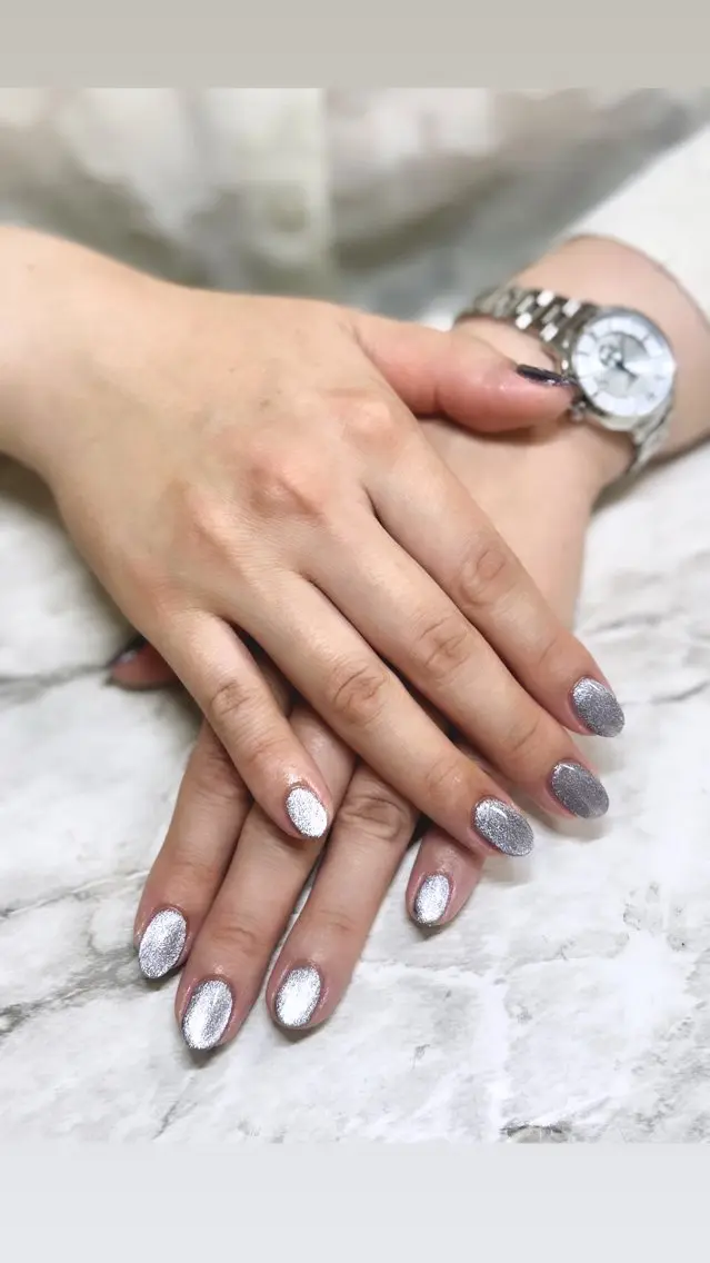 ネイル マグネットネイル Zir nail 津田沼♡小鈴のネイルデザイン
