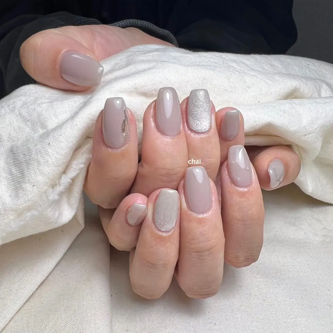 ネイル マグネットネイル ハンドネイル chai nail _ai📍鶴橋/桃谷のネイルデザイン